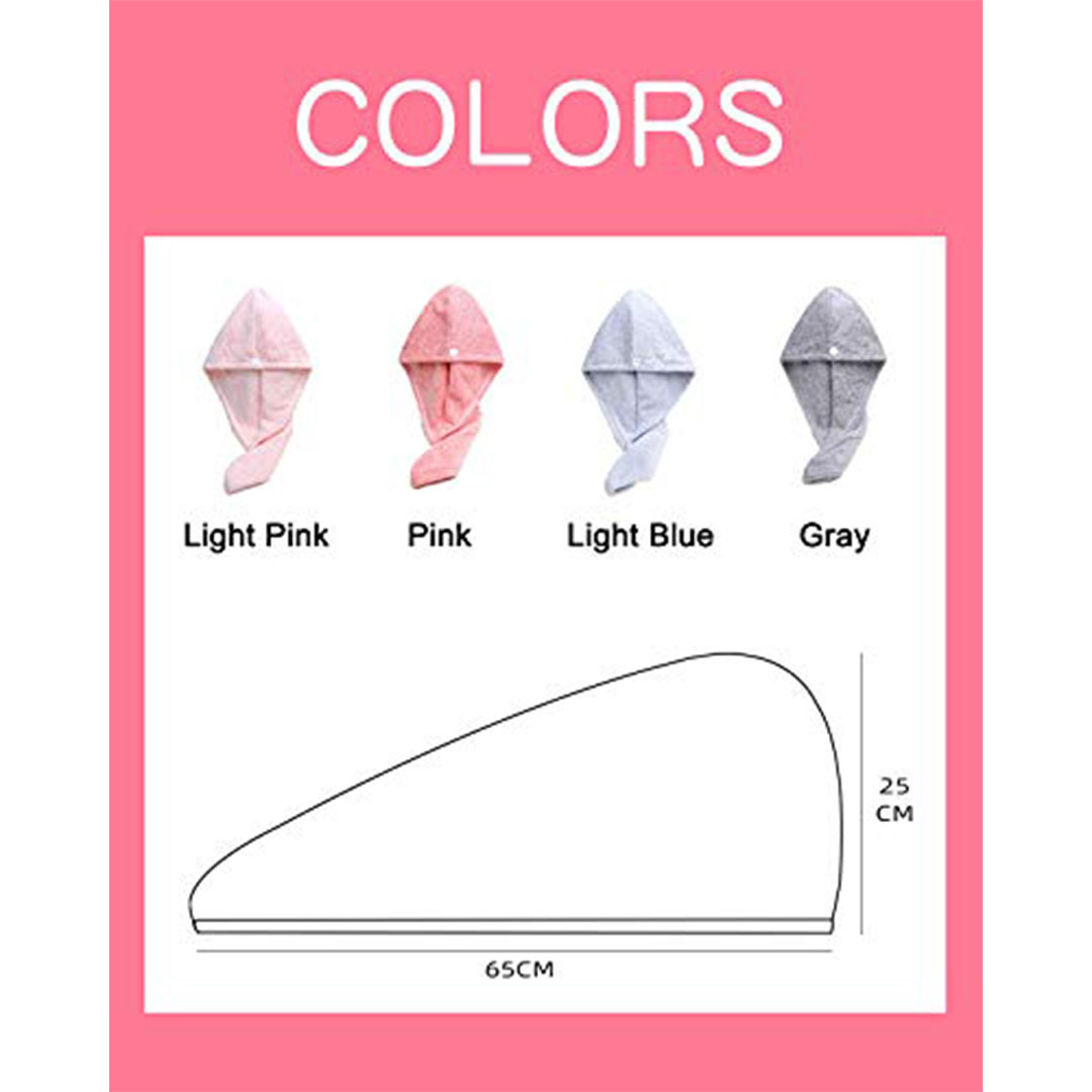 فوطة شعر ميكروفيبر - 4 قطع