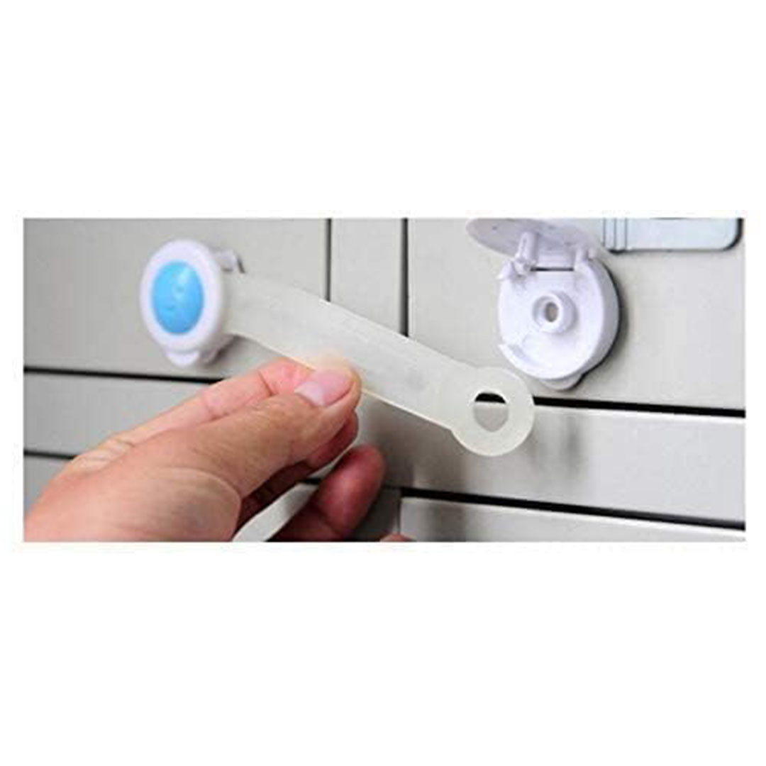 اقفال بلاستيكية لحماية الخزانة والادراج من الأطفال - 10 قطع