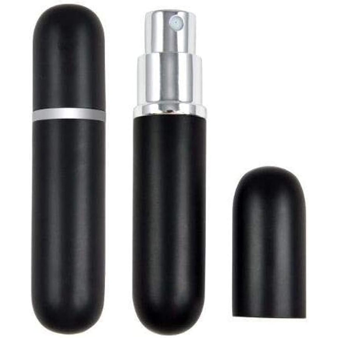 زجاجة عطر صغيرة محمولة السفر - أسود - 6 مللي