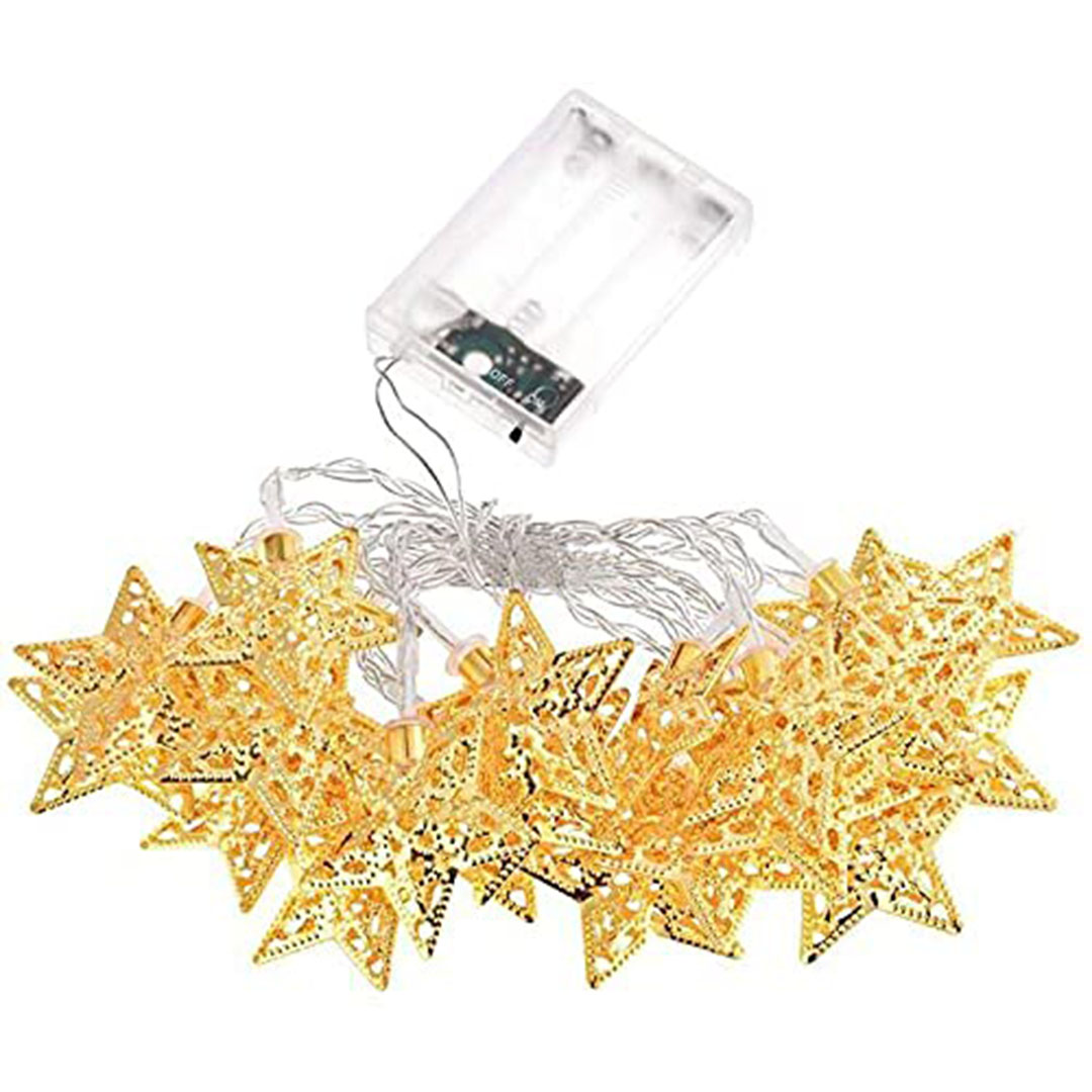 فرع زينة مضئ - نجوم - 2 متر