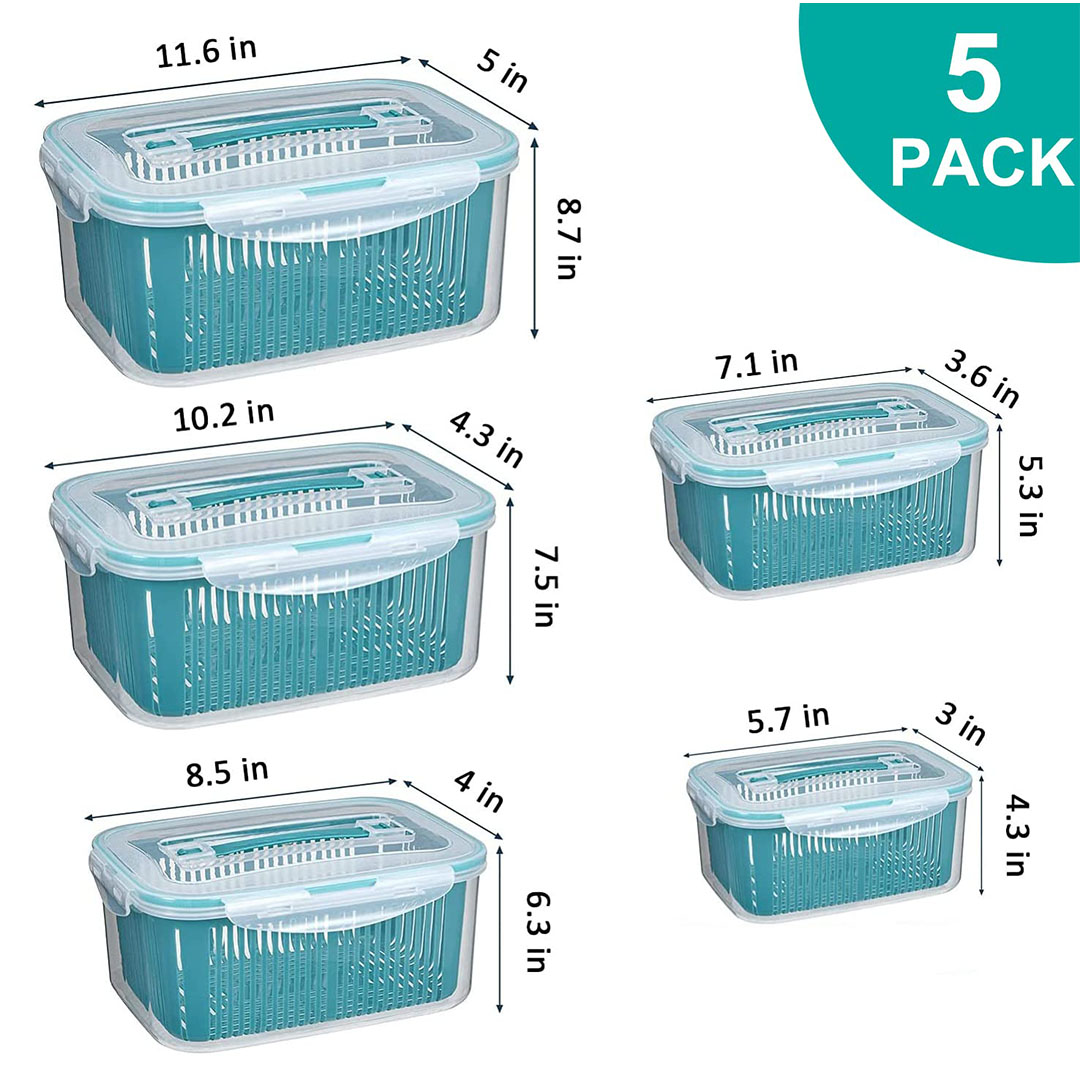 علب ثلاجة - 5 قطع