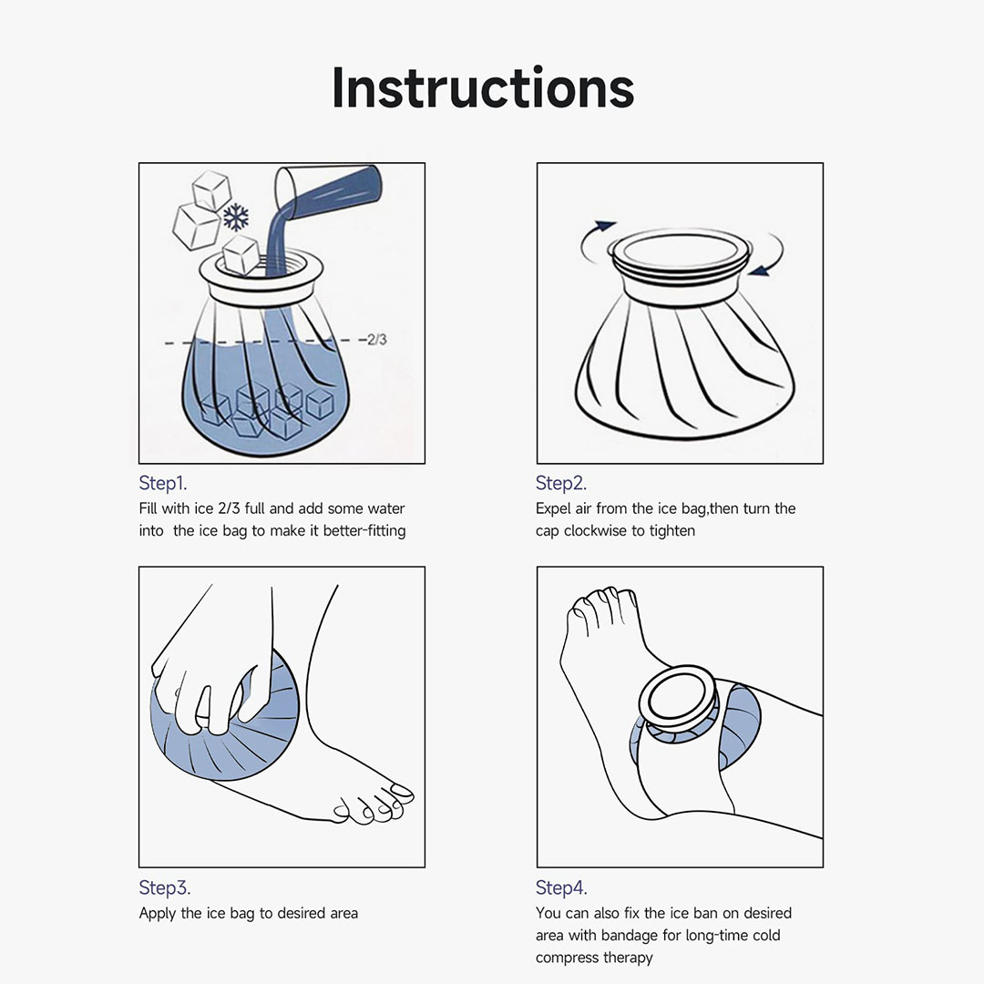 عبوة ثلج للعلاج الساخن والبارد - أزرق