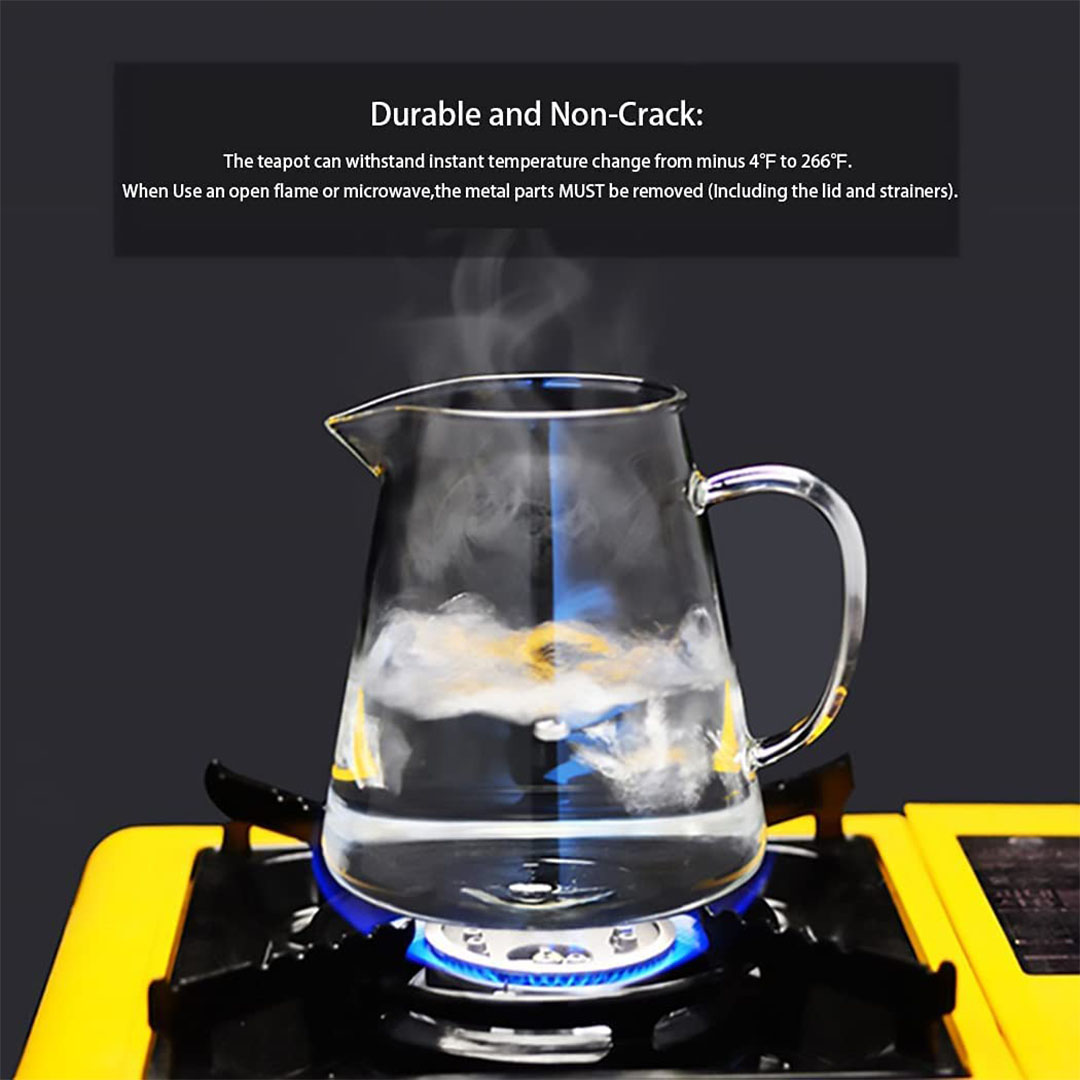 إبريق مقاوم للحرارة زجاج - بلفتر - 750 مللي