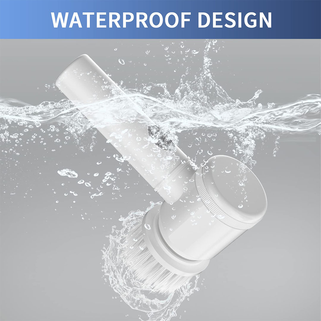 فرشاة تنظيف لا سلكية - أبيض