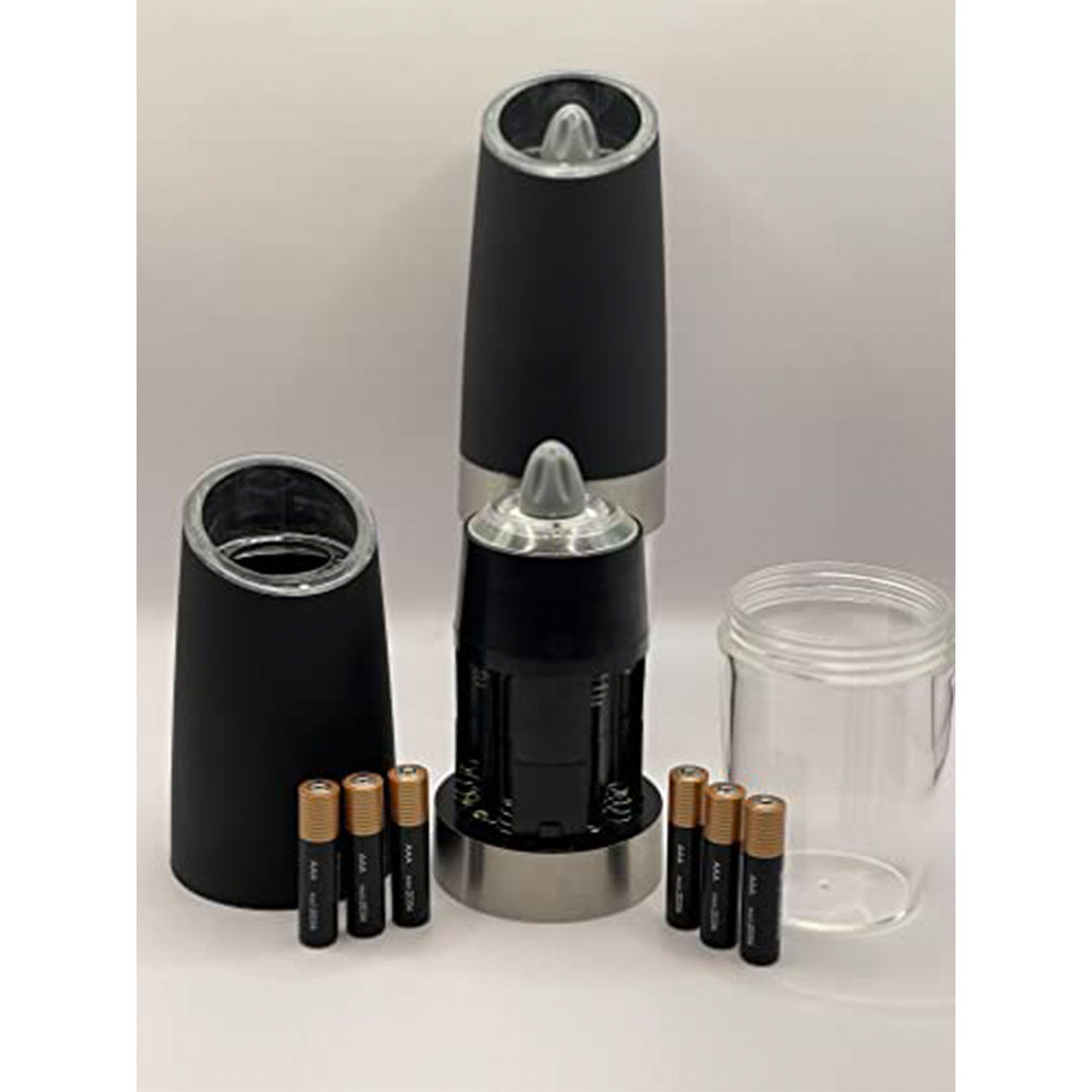 مطحنة ملح وفلفل كهربائية بالمستشعر التلقائي