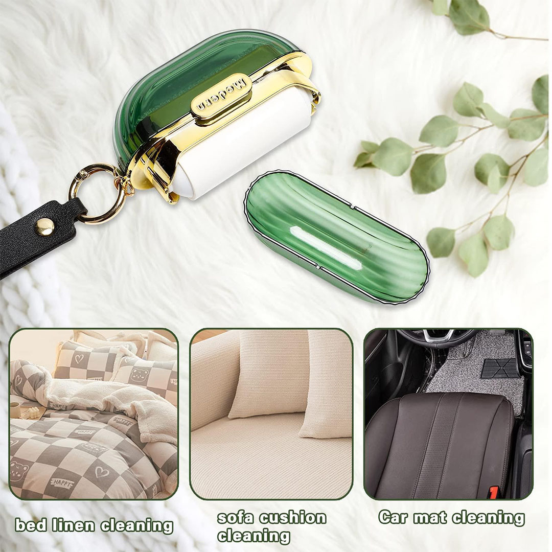 لمامة وبر محمولة - بلاستيك - أخضر