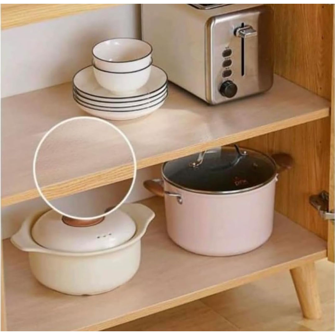 بطانة رفوف شفافة - 10 متر × 45 سم