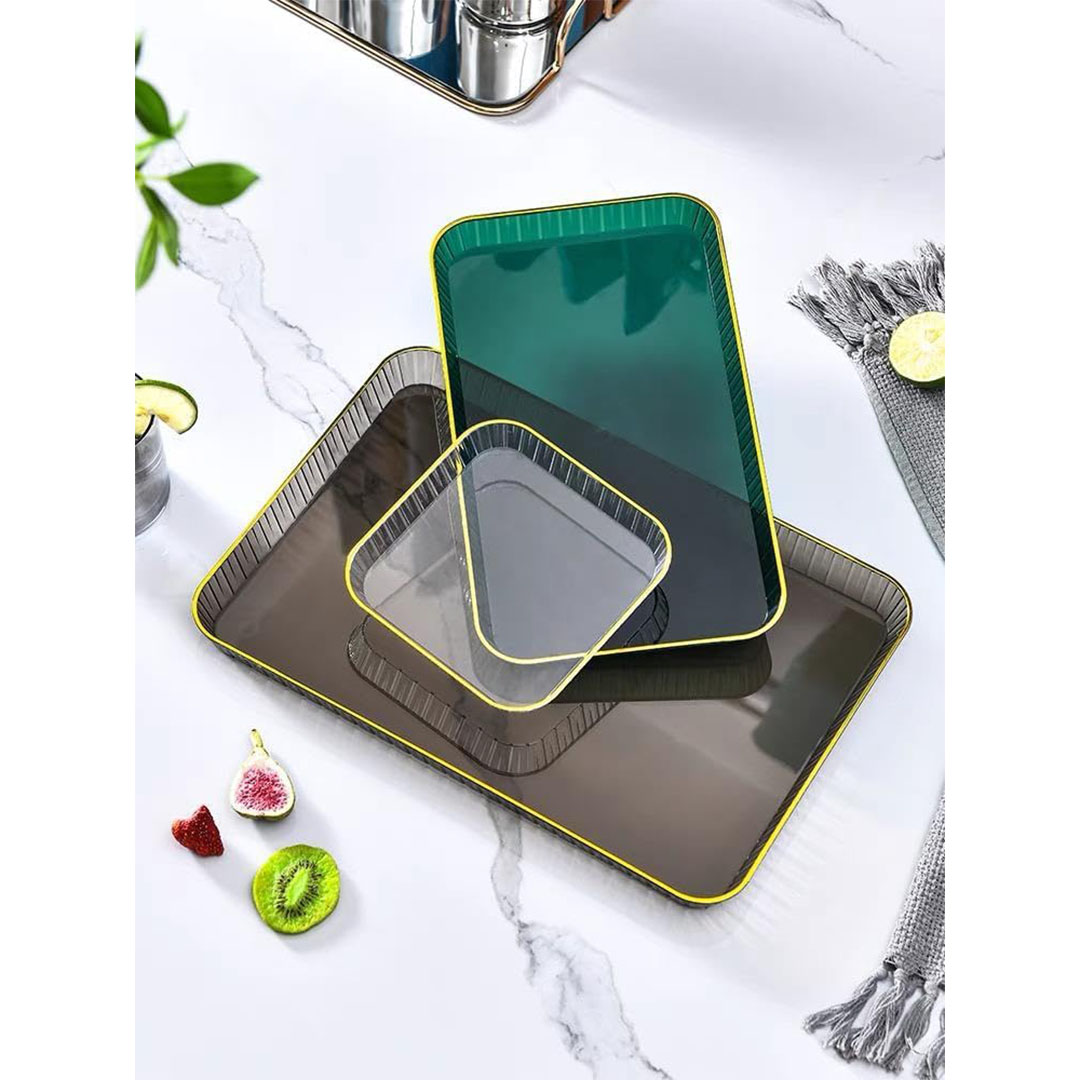 صينية تقديم مستطيلة بمقبض - 100*100 سم