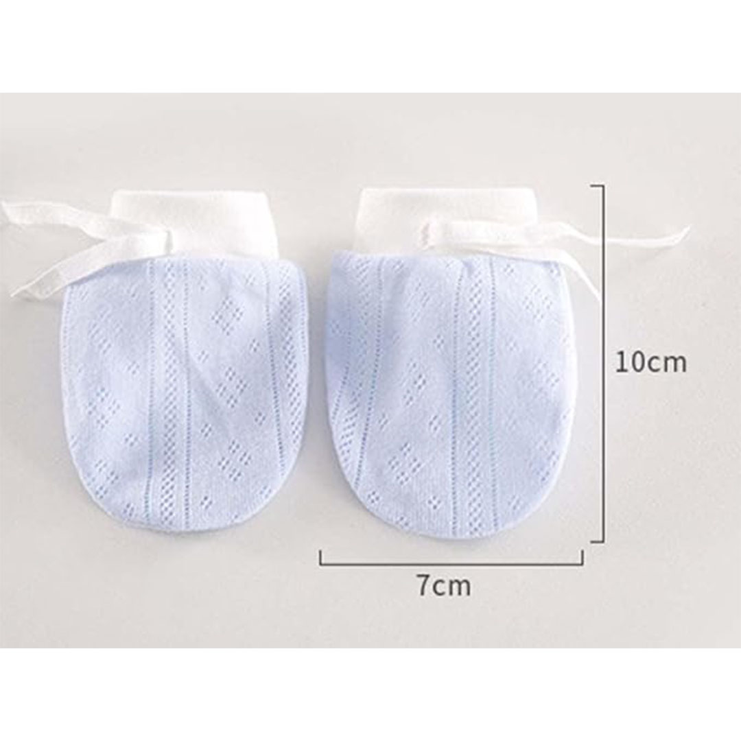 زوج من القفازات المضادة للخدش - لبني