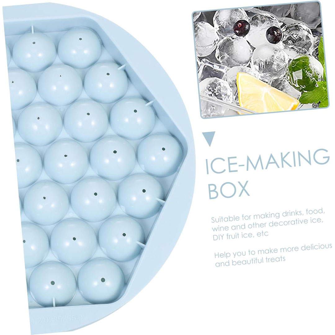 صانع كرات الثلج من السيليكون - أزرق