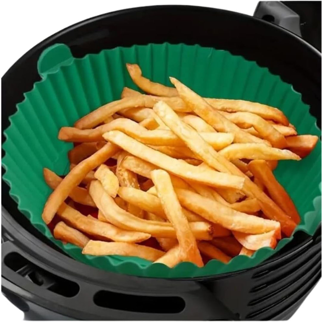 بطانة سيليكون للمقلاة الهوائية - 6 قطع - متعدد الألوان