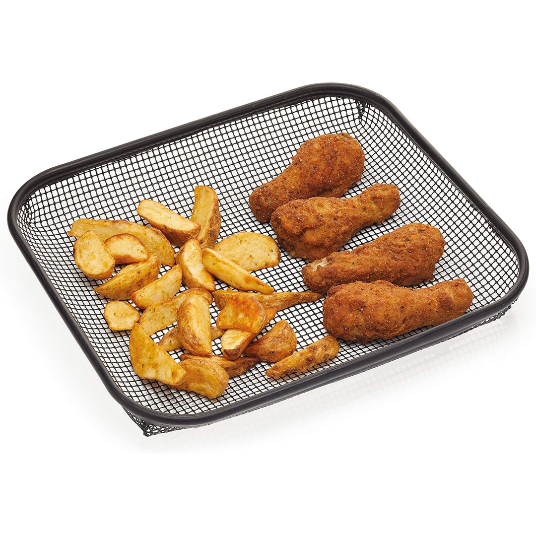 صينية تحمير سلكية - 34 × 29.5 سم - أسود