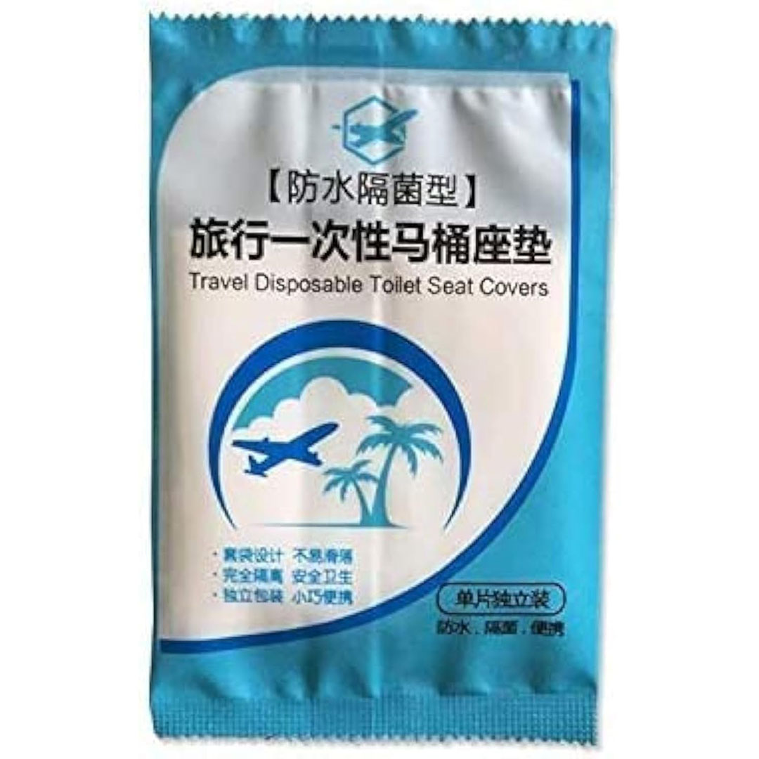 أغطية مقاعد المرحاض للاستعمال مرة واحدة - 50 قطعه - شفاف