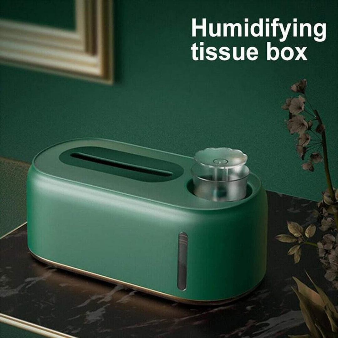 حامل و منظم المناديل المبلله - أخضر