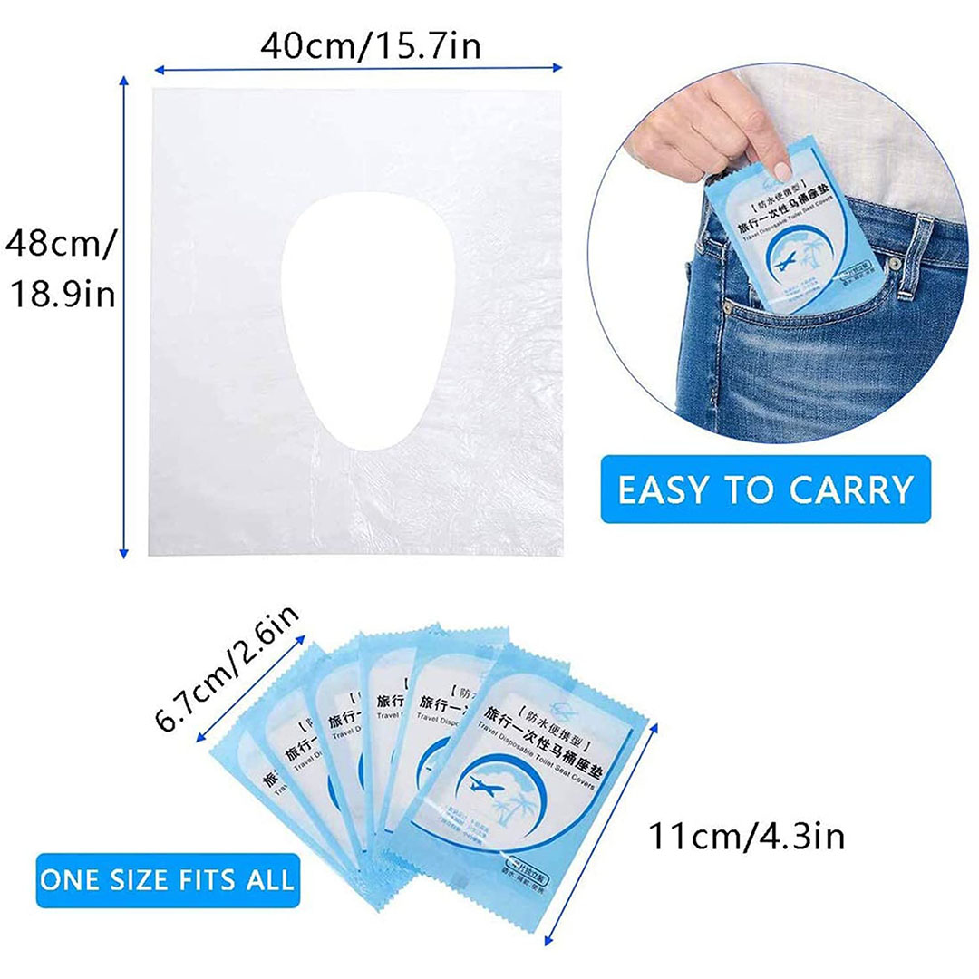 أغطية مقاعد المرحاض - 50 قطعة