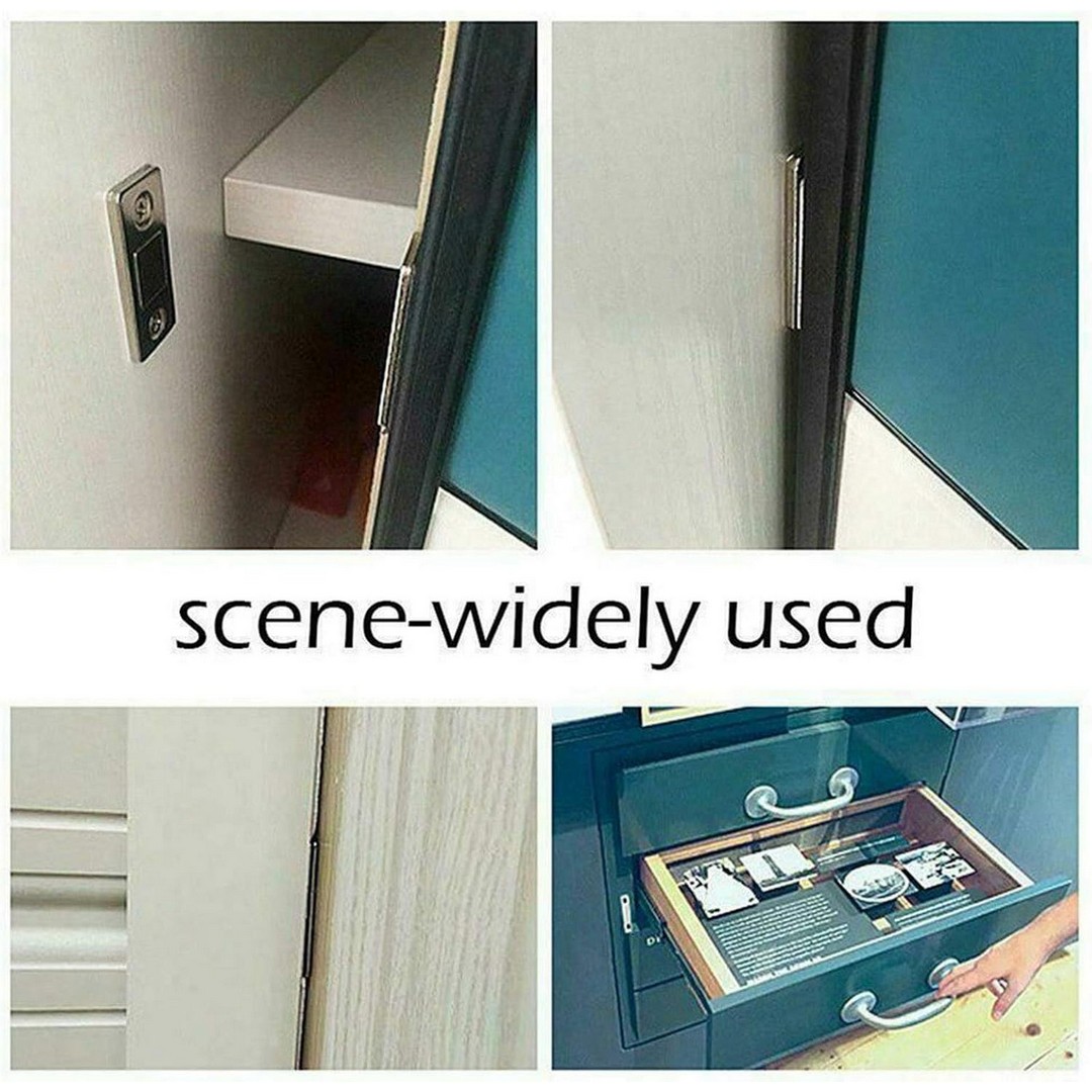 أداة تثبيت باب منزلي قوية - فضي