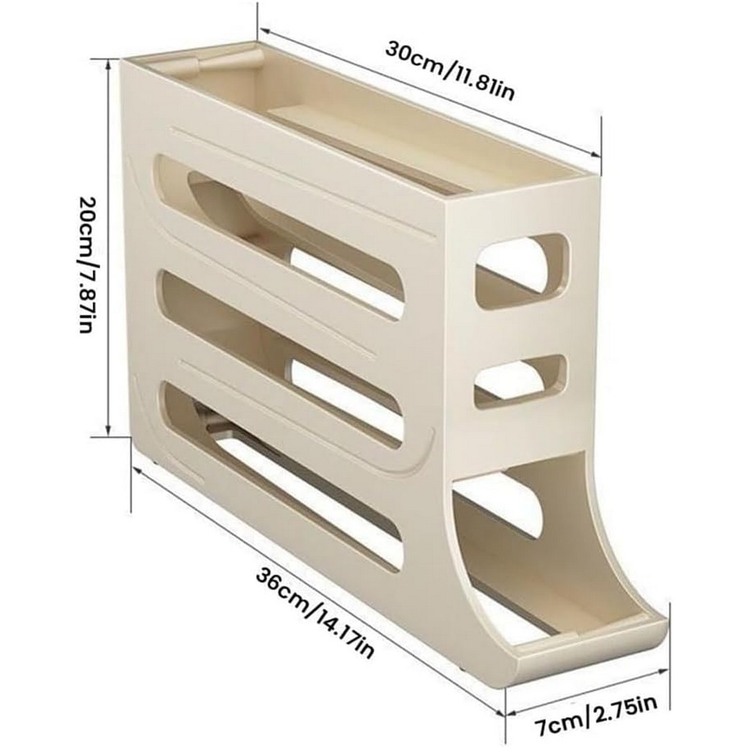 حامل بيض - 4 طبقات - أبيض
