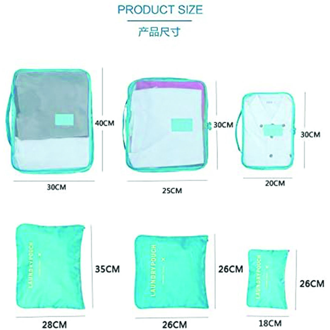شنط منظمة للحقائب - 6*1 - متعدد الألوان