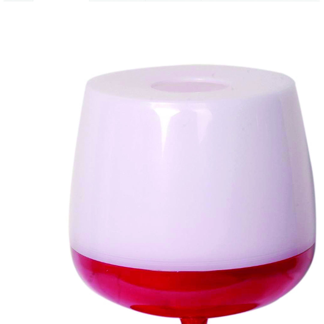 حامل مناديل بتصميم كأس - متعدد الألوان