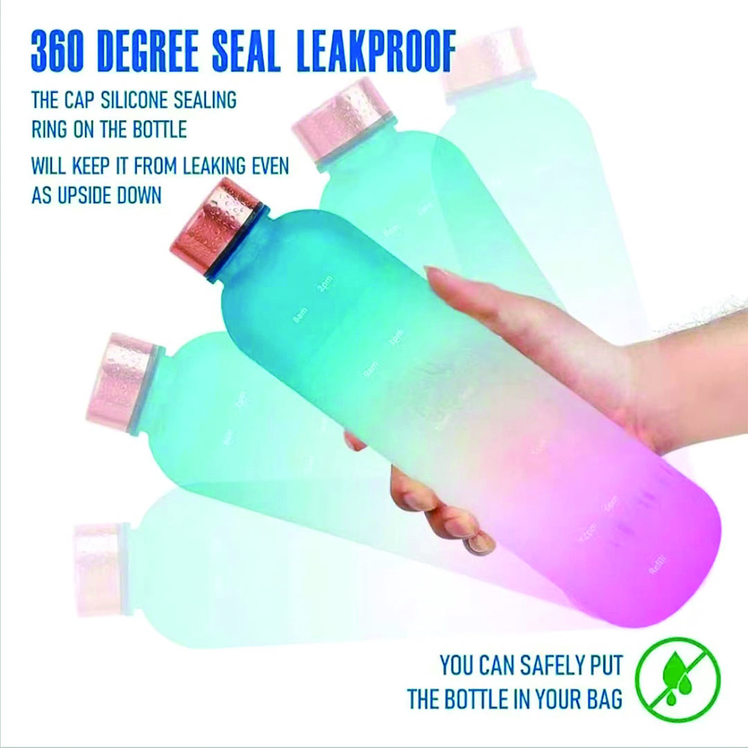 زجاجة مياه - 1000 مل - متعددة الألوان