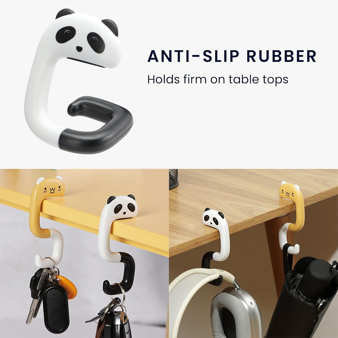 حامل شنطة يد من مادة ABS - قطعتين - دب وباندا