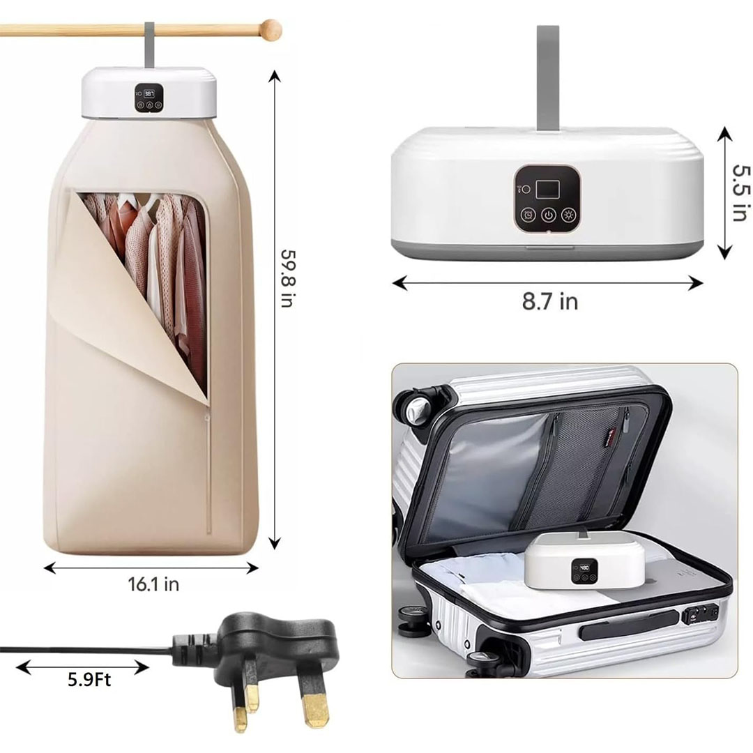 مجفف ملابس محمول صغير الحجم - 600 وات