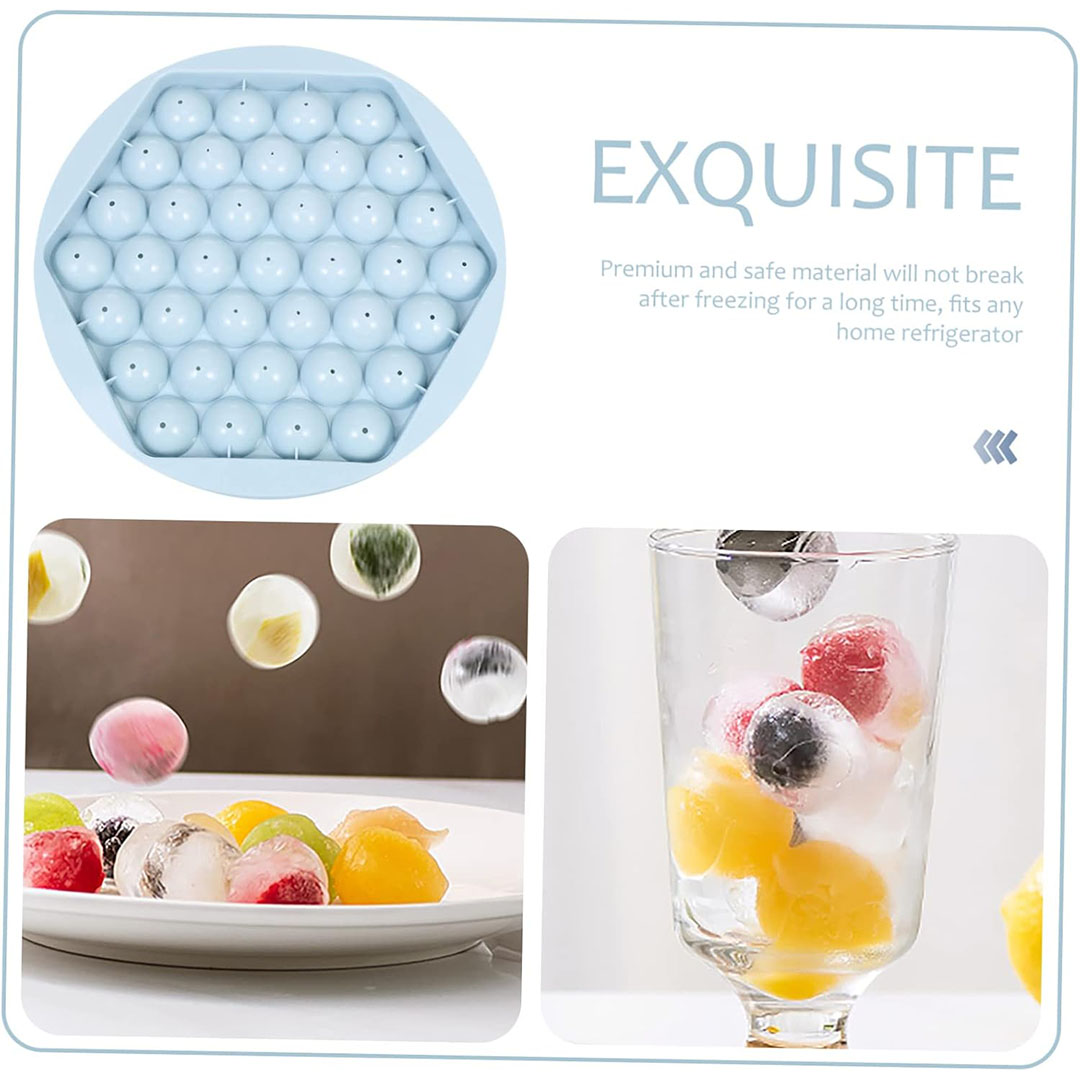 صانع كرات الثلج من السيليكون - أزرق