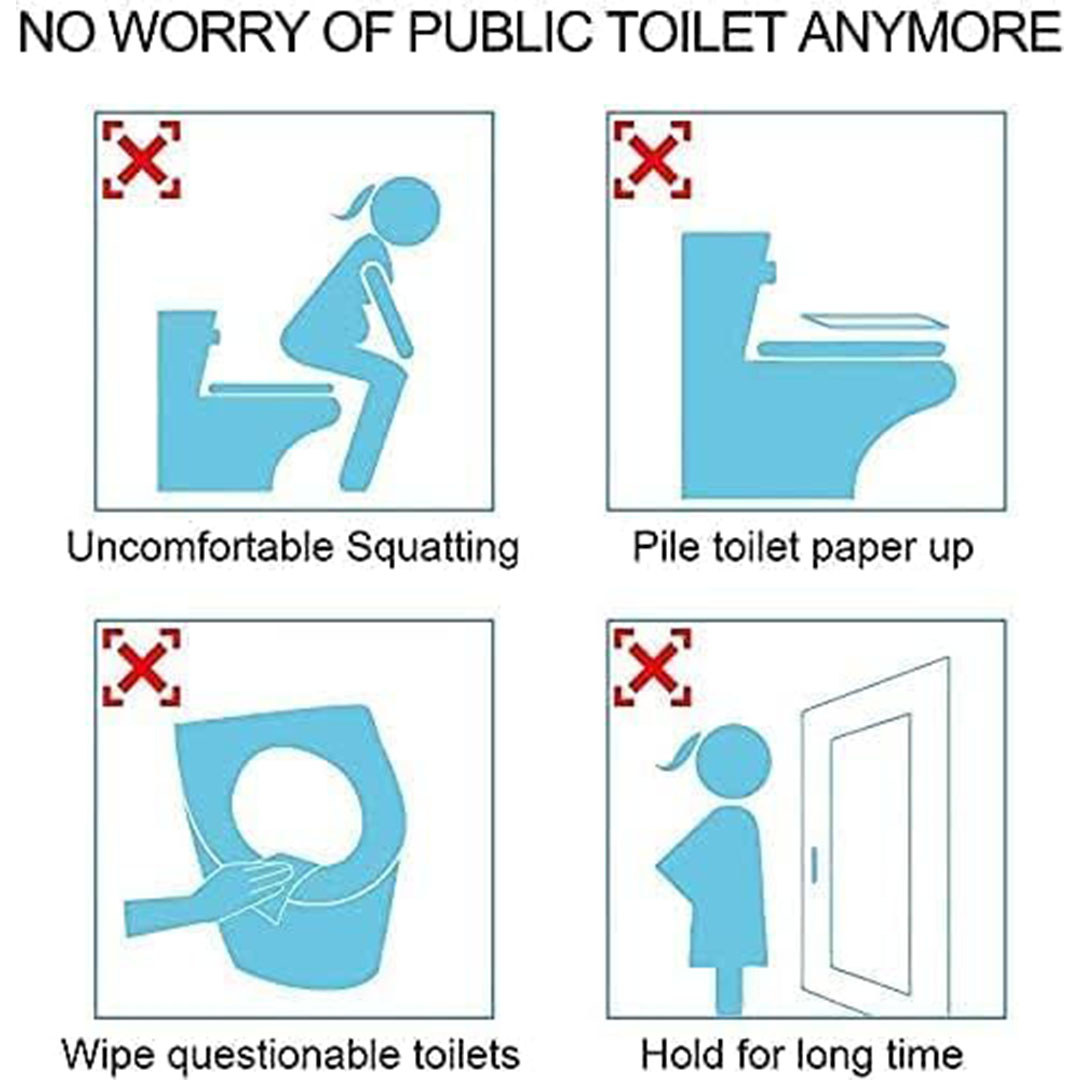 أغطية مقاعد المرحاض للاستعمال مرة واحدة - 50 قطعه - شفاف