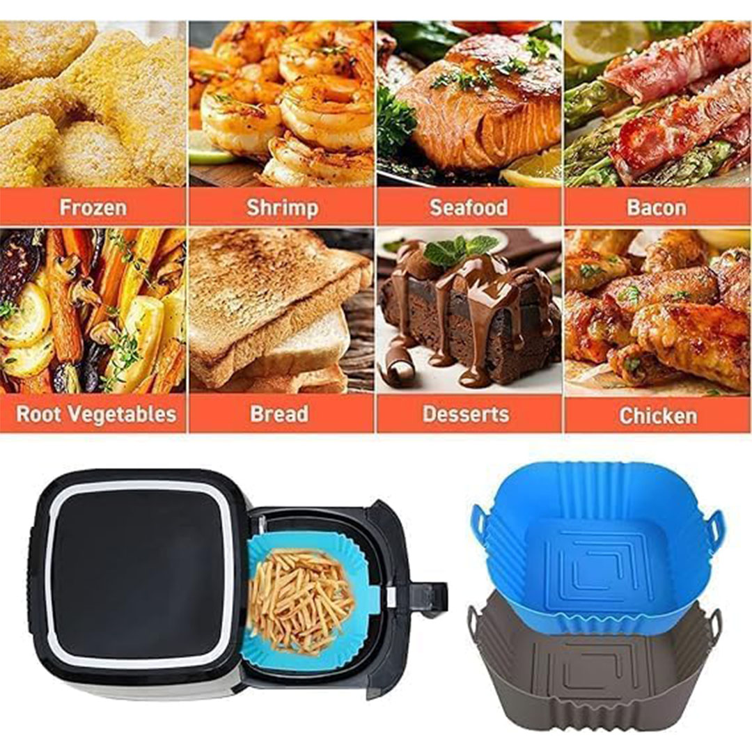 بطانة سيليكون للمقلاة الهوائية - متعدد الألوان