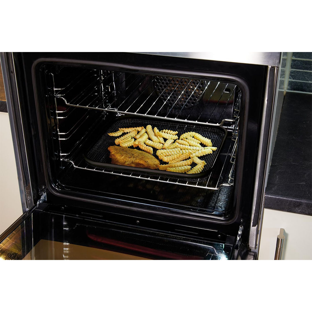 صينية تحمير سلكية - 34 × 29.5 سم - أسود