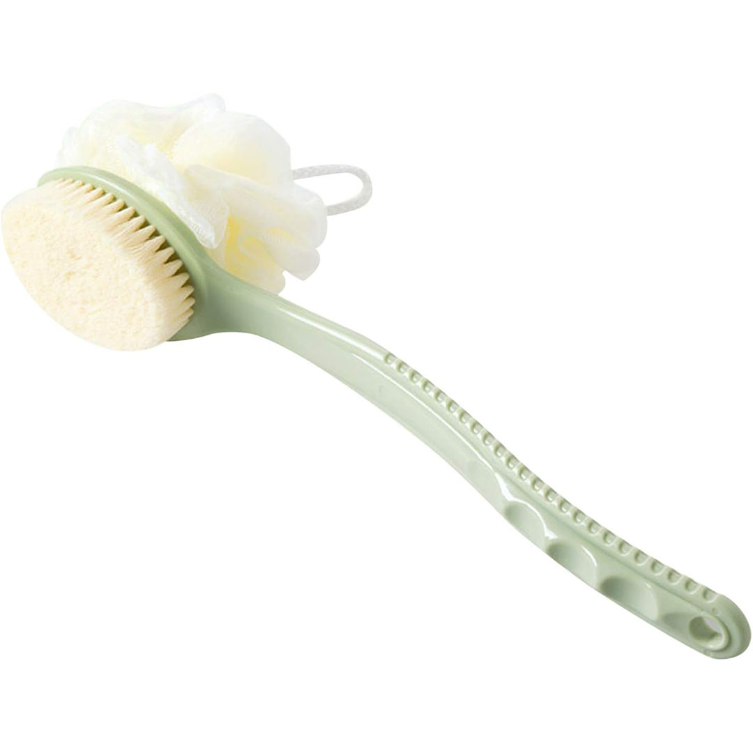 فرشاة استحمام 2 في 1 بمقبض طويل منحني - 36 سم