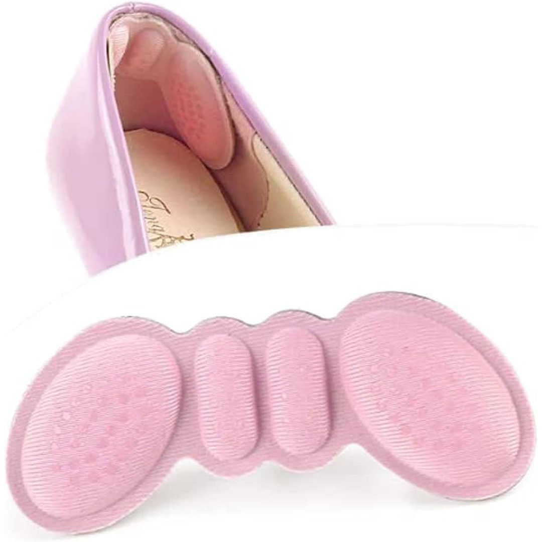 وسادات كعب من السيليكون للاحذية الفضفاضة - بينك