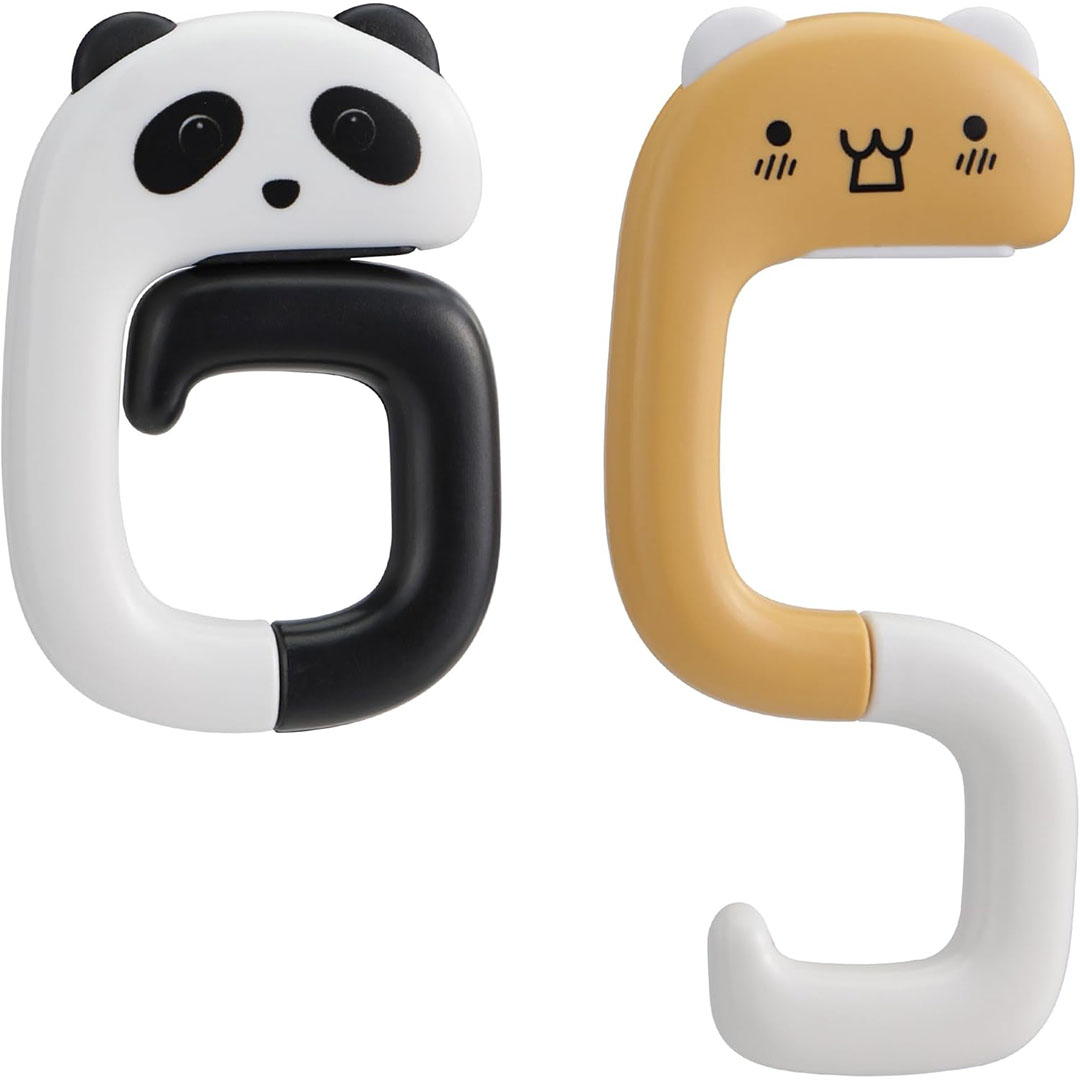 حامل شنطة يد من مادة ABS - قطعتين - دب وباندا