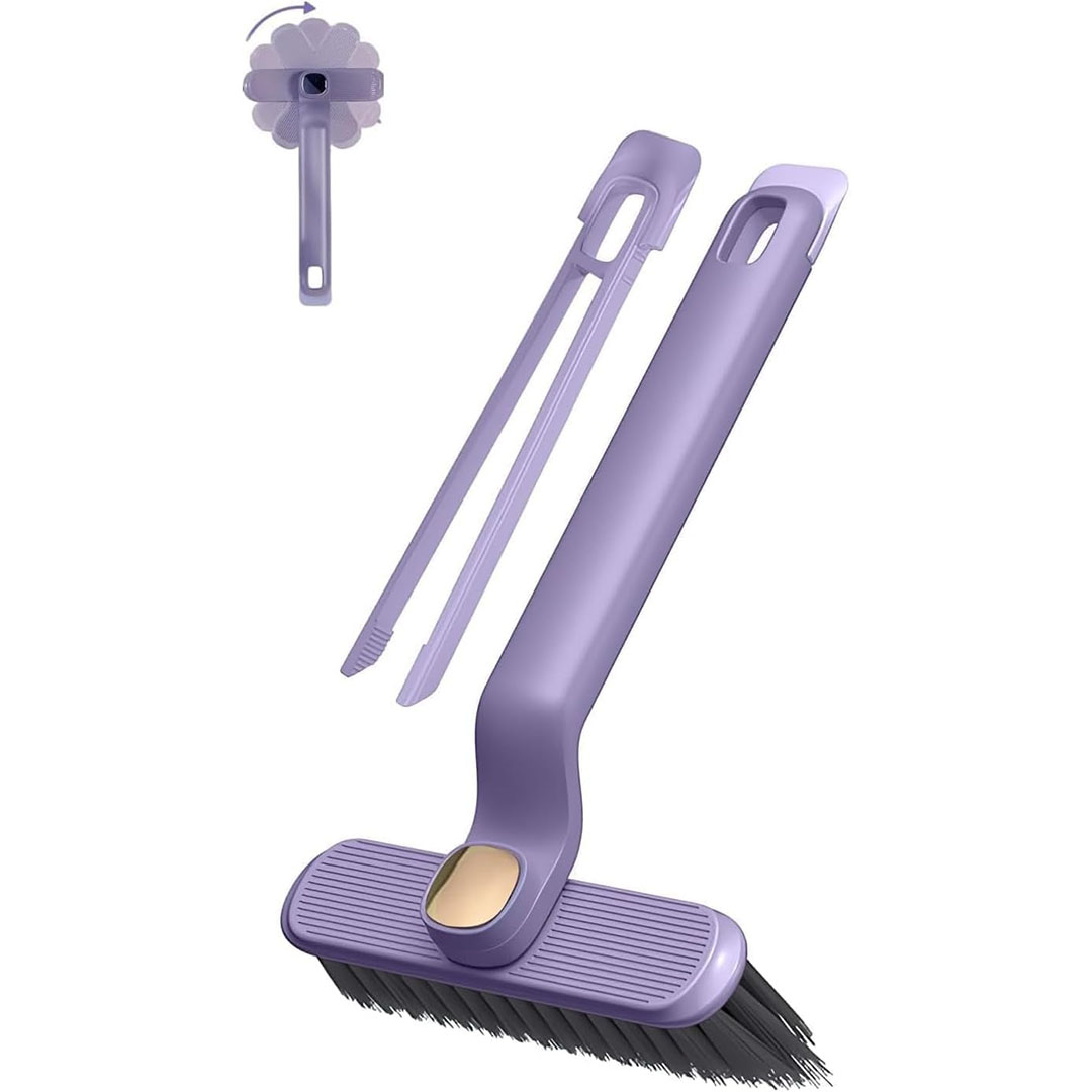 فرشاة تنظيف الشقوق بشعيرات صلبة دوارة 3 في 1