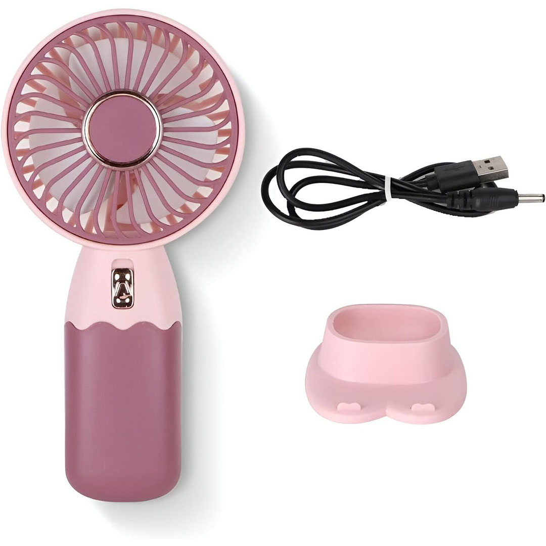 مروحة يدوية صغيرة قابلة للشحن - نبيتي