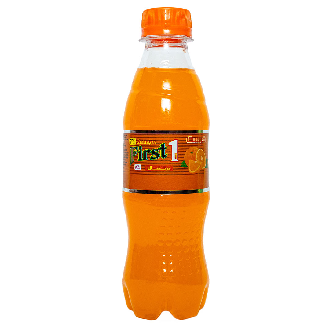 فرست وان مشروب غازي - برتقال - 250 مل