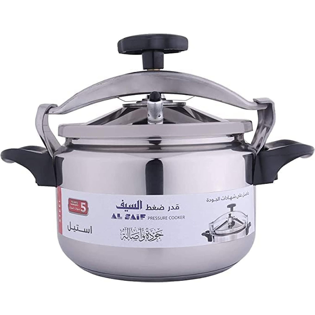 حلة ضغط السيف استانلس - 9 لتر - فضي