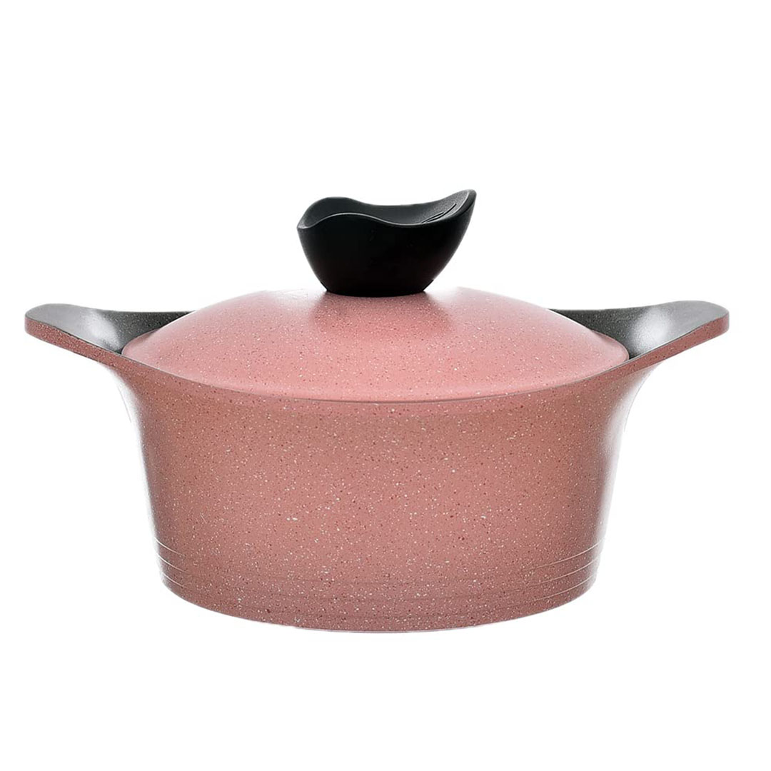 حلة غير لاصقة تيلي جرانيت من نيوفلام - 18 سم - بينك