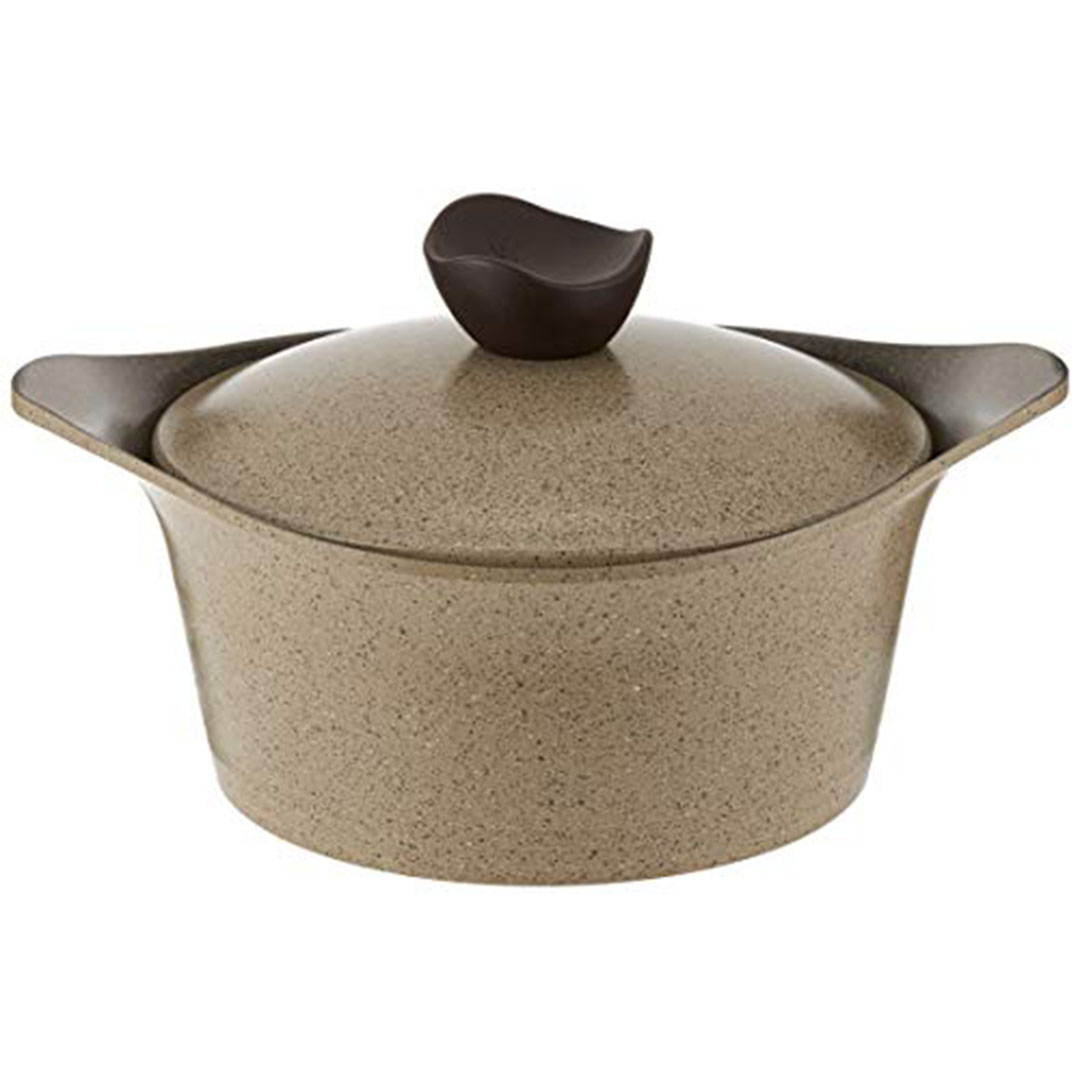 حلة جرانيت نيولفلام - 22 سم - رخام بيج