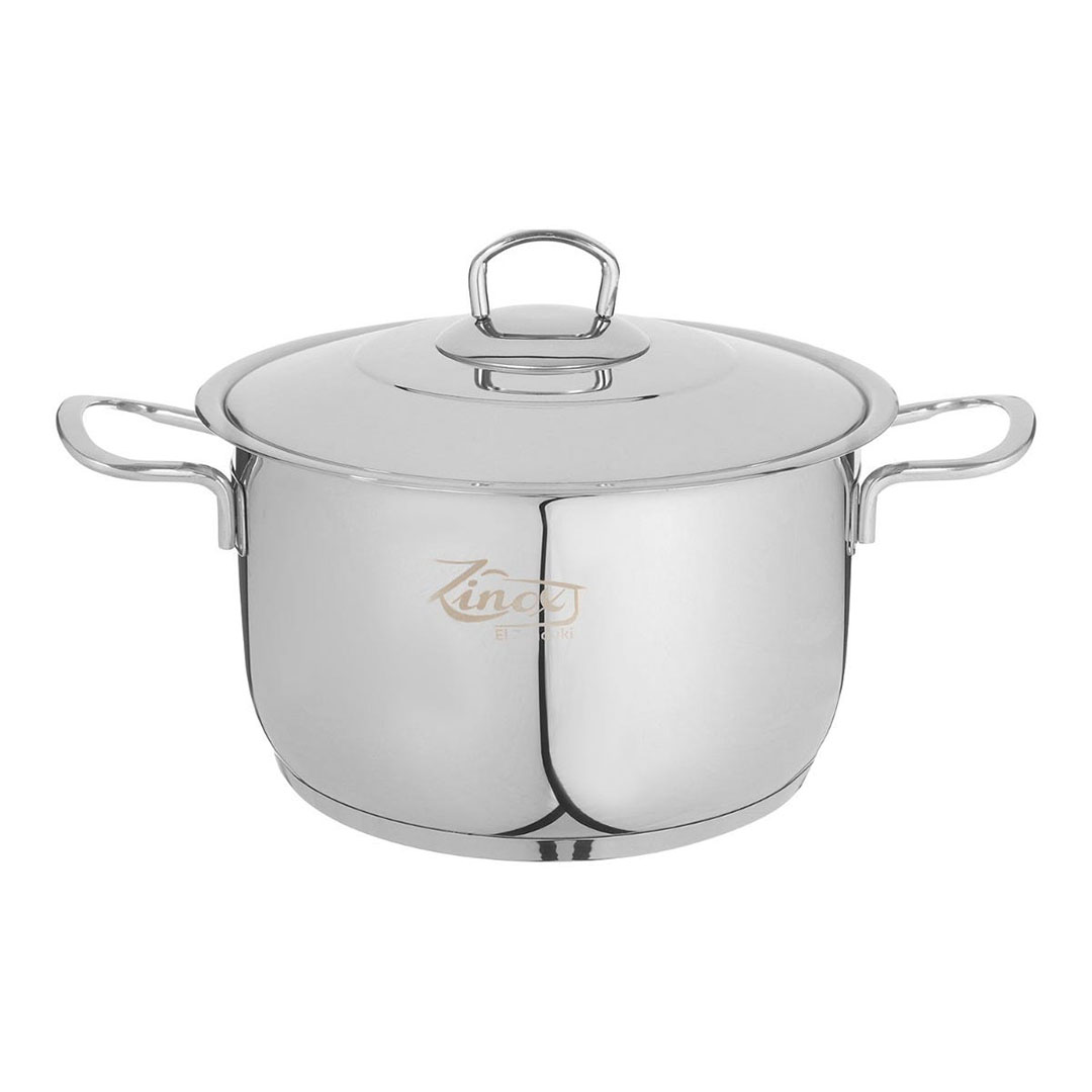 طقم حلل طهي استانلس زينوكس - 10 قطع - فضي - Classic