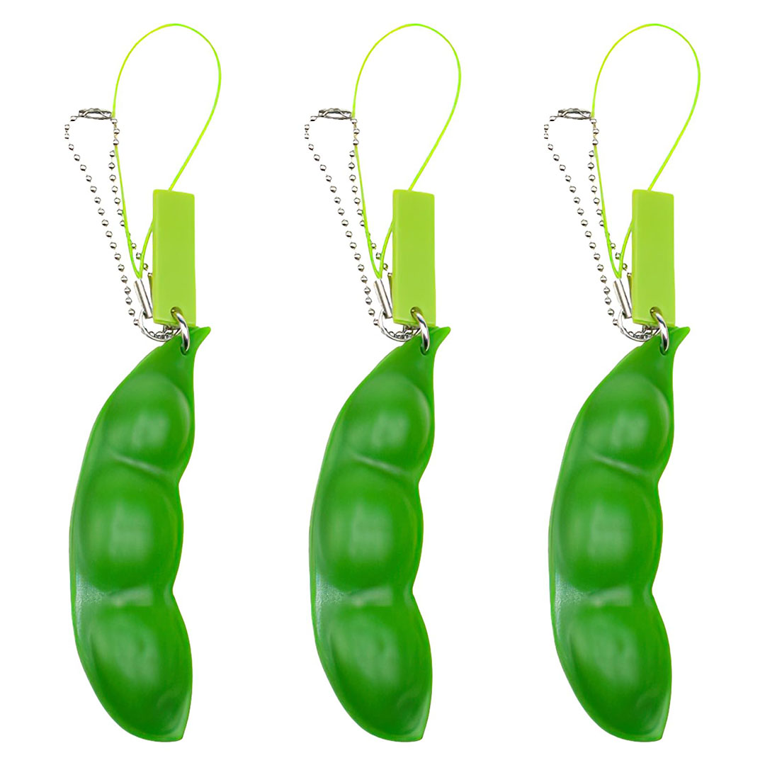  سلسلة مفاتيح سكويز بينز - 3 قطع - أخضر