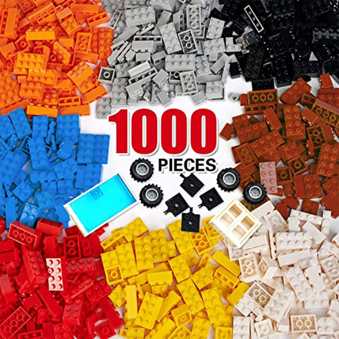 مكعبات البناء الكلاسيكية ليغو - 1000 قطعة