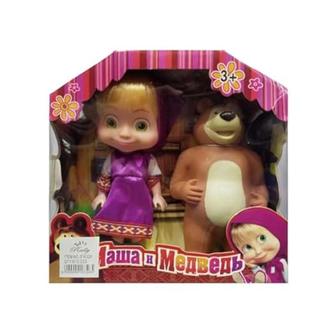 دمية ماشا مع الدب