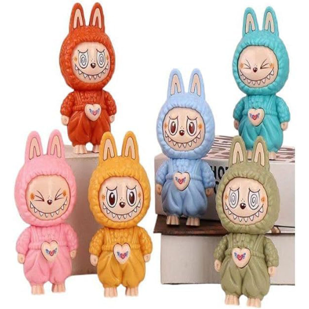 سلسلة مفاتيح شكل عروسة لابوبو متغيرة الوجه