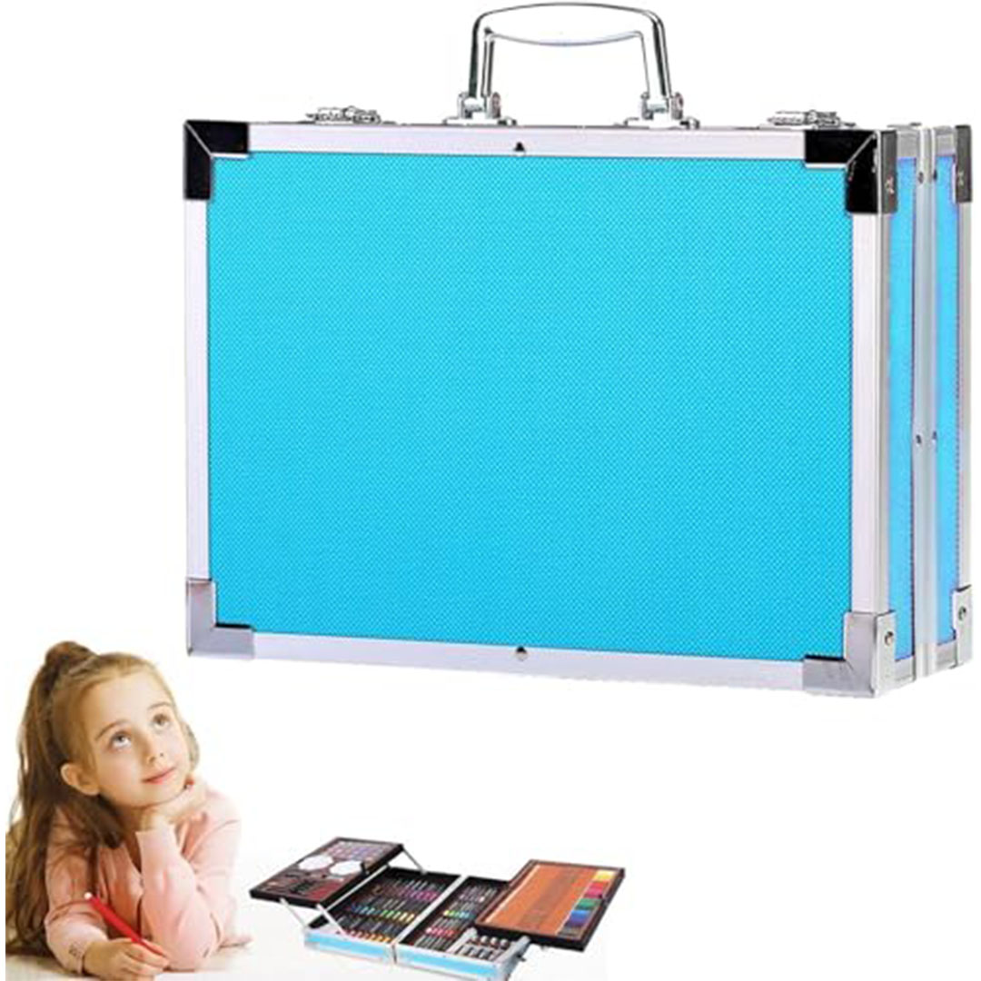 ألوان مائية وأقلام تلوين - 145 قطعة