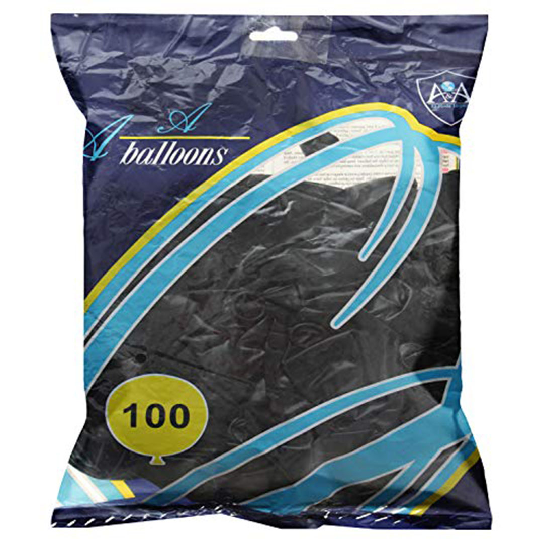 بالونات سوداء مقاس 12 - 100 قطعة