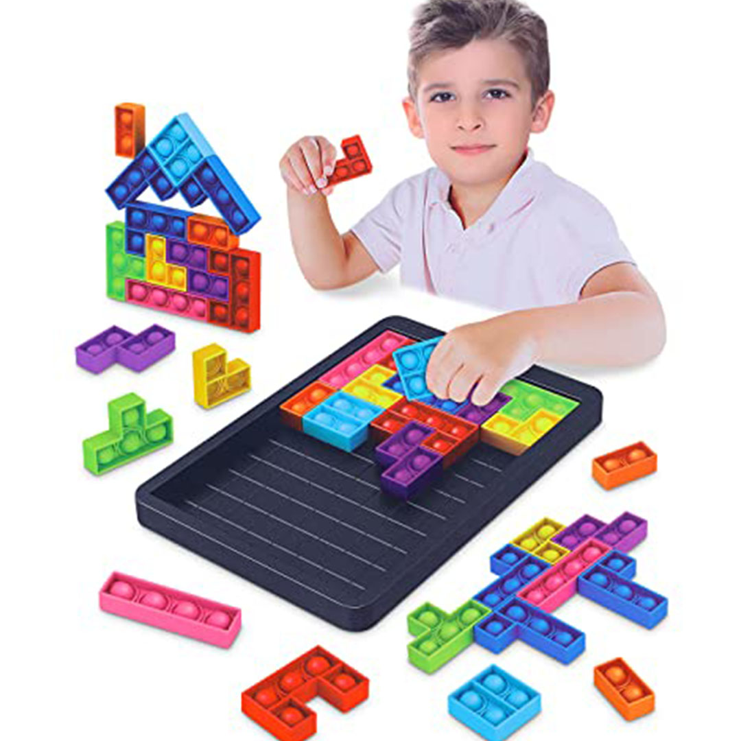 ألعاب فيدجيت بوبيت سيليكون للأطفال - 26 مكعب