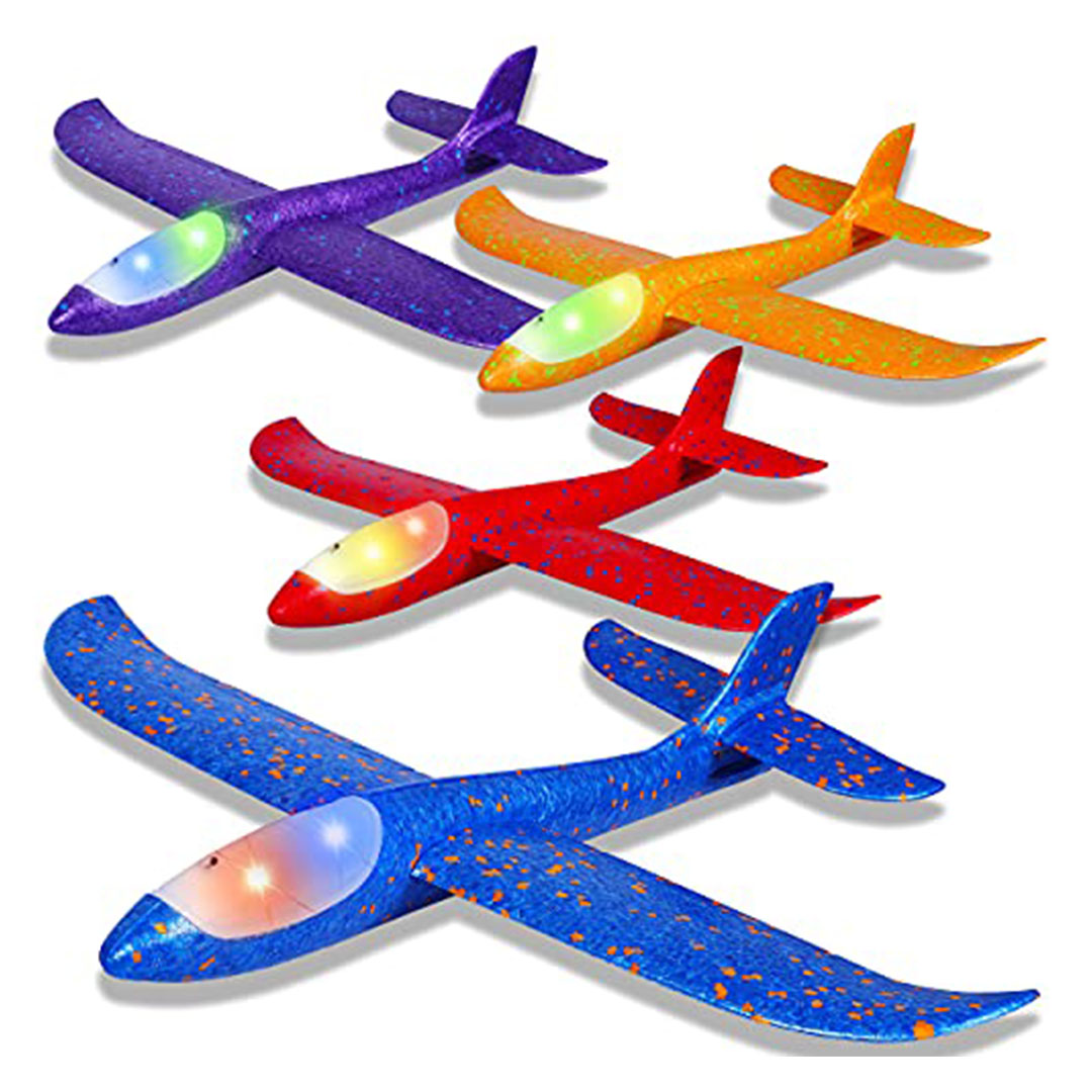 لعبة طائرات من الفوم - 4 قطع - 17.5 بوصة