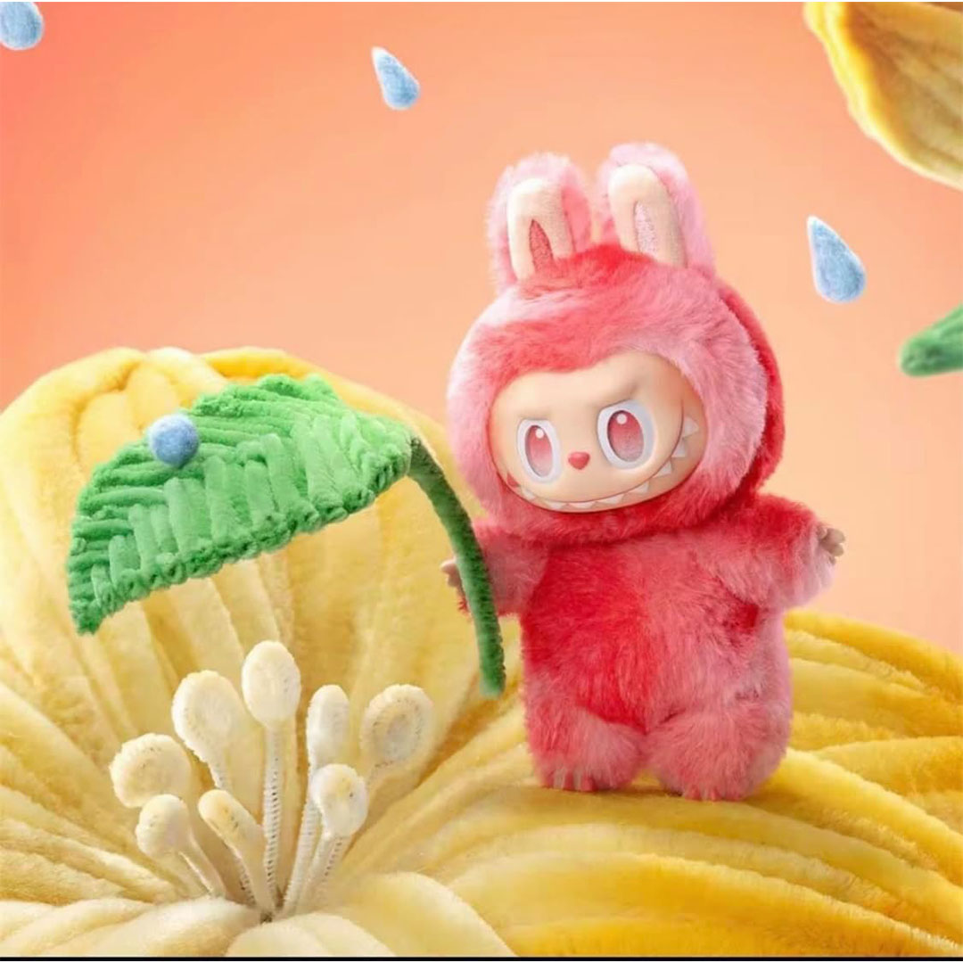 مجموعة دمى ملونة بتصميم نيون مبهج مستوحي من لابوبو - 3 قطع