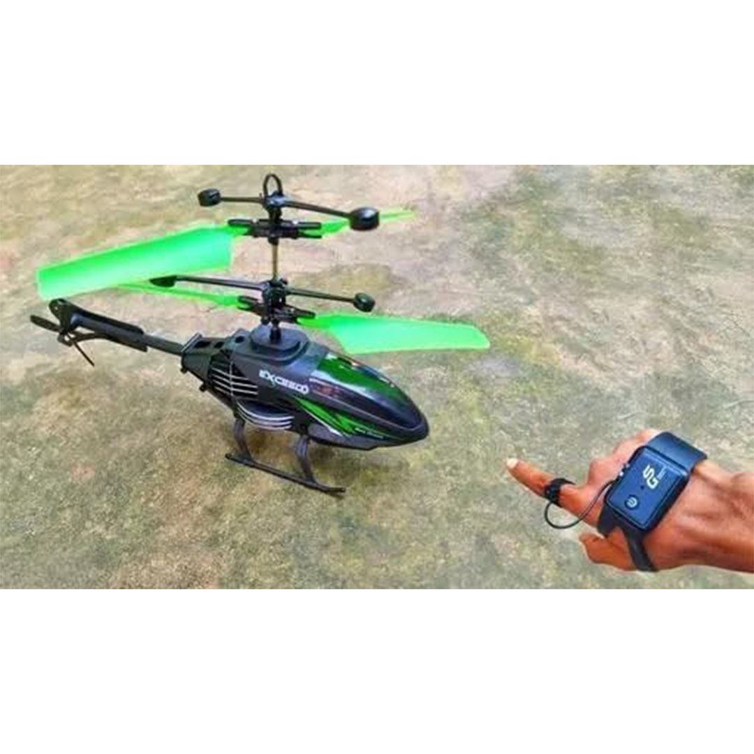 لعبة هليكوبتر بجهاز تحكم عن بعد مع ساعة يد